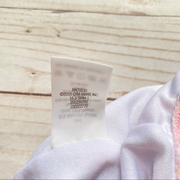 Janie and Jack Retro Pink Umbrella One Piece Swimsuit - Picture 7 of 10